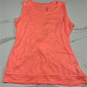 Balance Collection orange workout top, criss cross in back, M